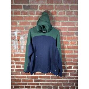 Vintage 90s Discus Athletic Hoodie Sweatshirt Two Tone Colorblock Distressed XL